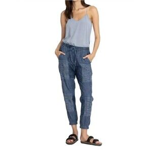 NWT Johnny Was Biya Luisa Embroidered Jogger Oversized Fit Size XL